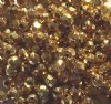 200 6mm Acrylic Faceted Metallic Gold